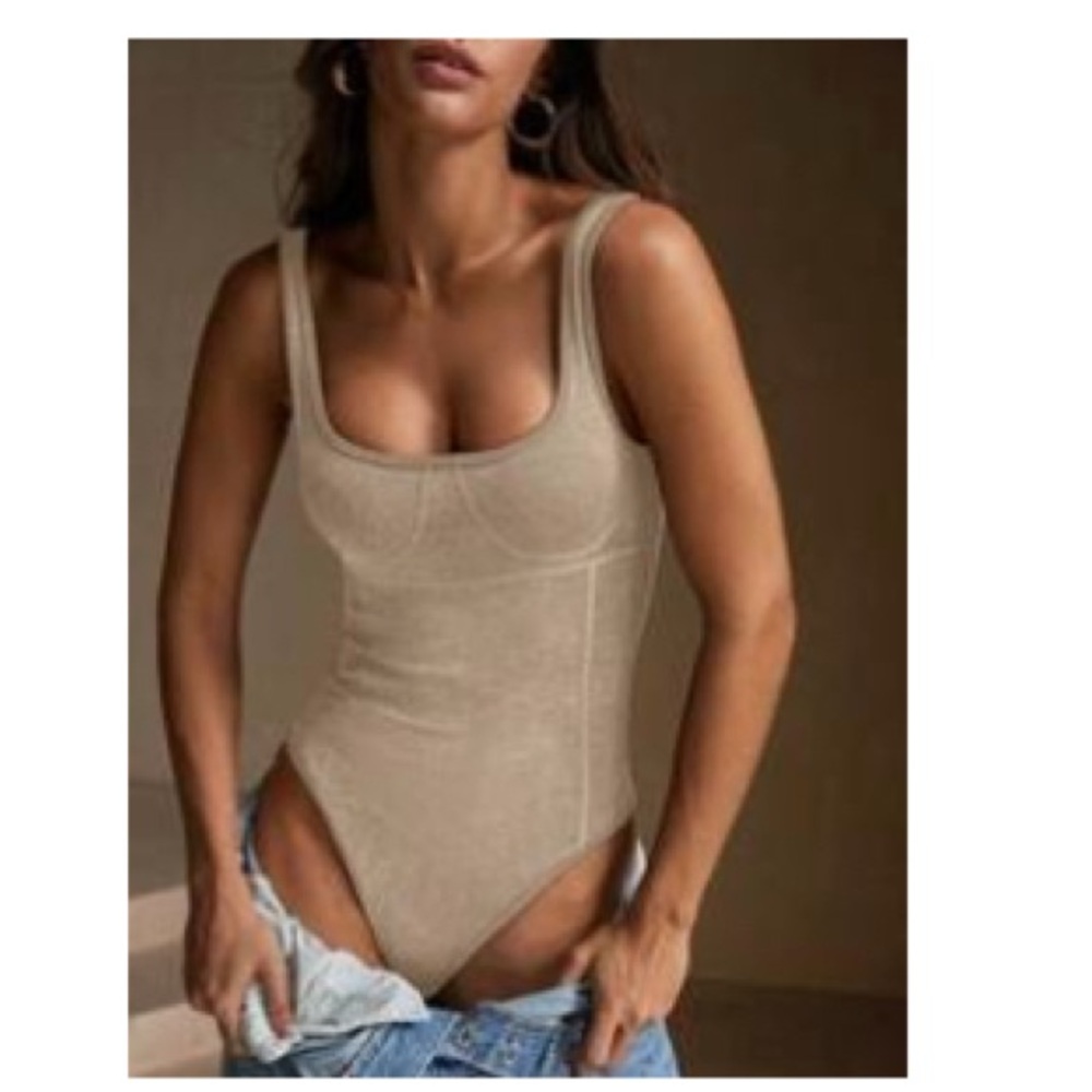 Beige bodysuit